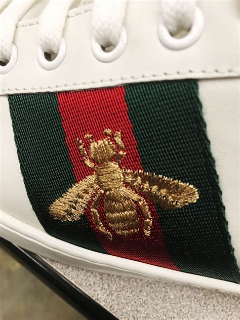 gucci patches for sneakers|Gucci straw hat with bee.